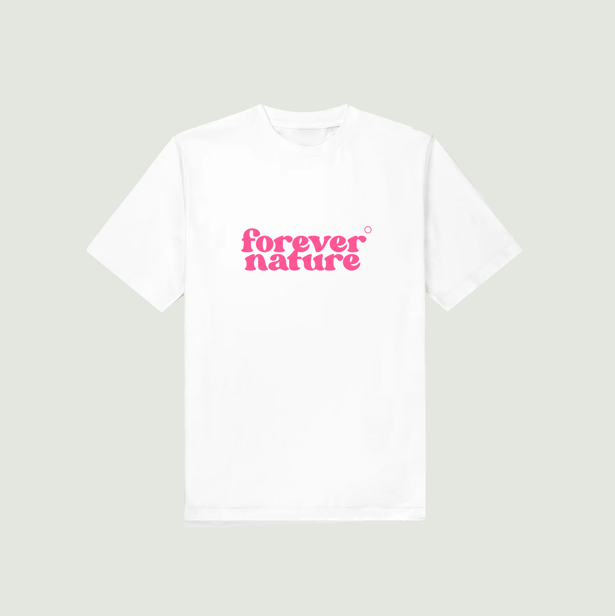 Forever Nature Tee in White & Pink