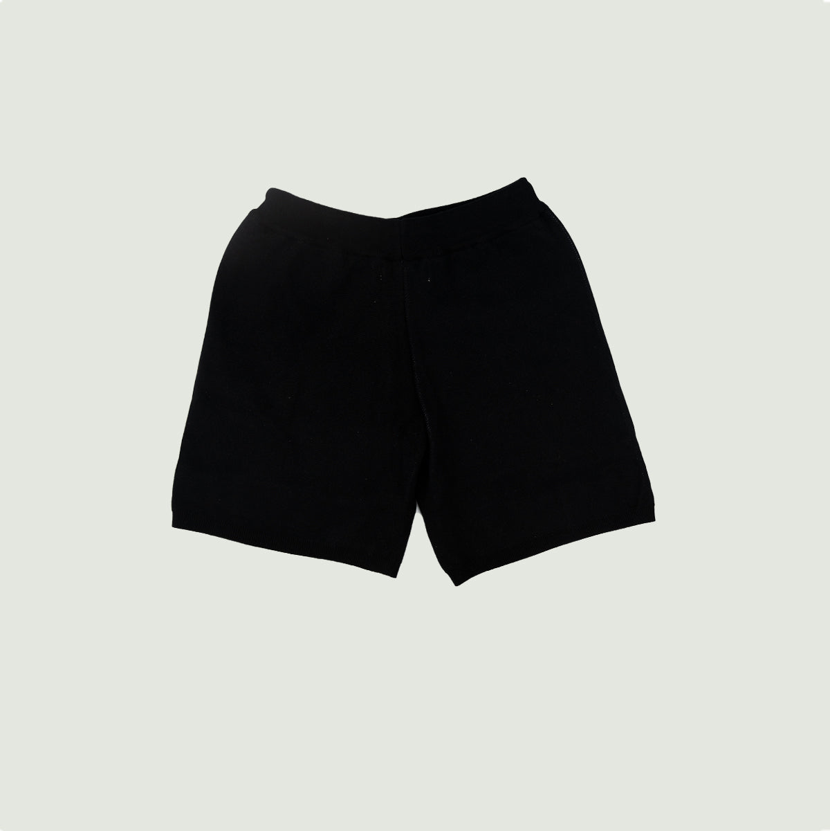 S STAR KNITTED SHORTS (BLACK)